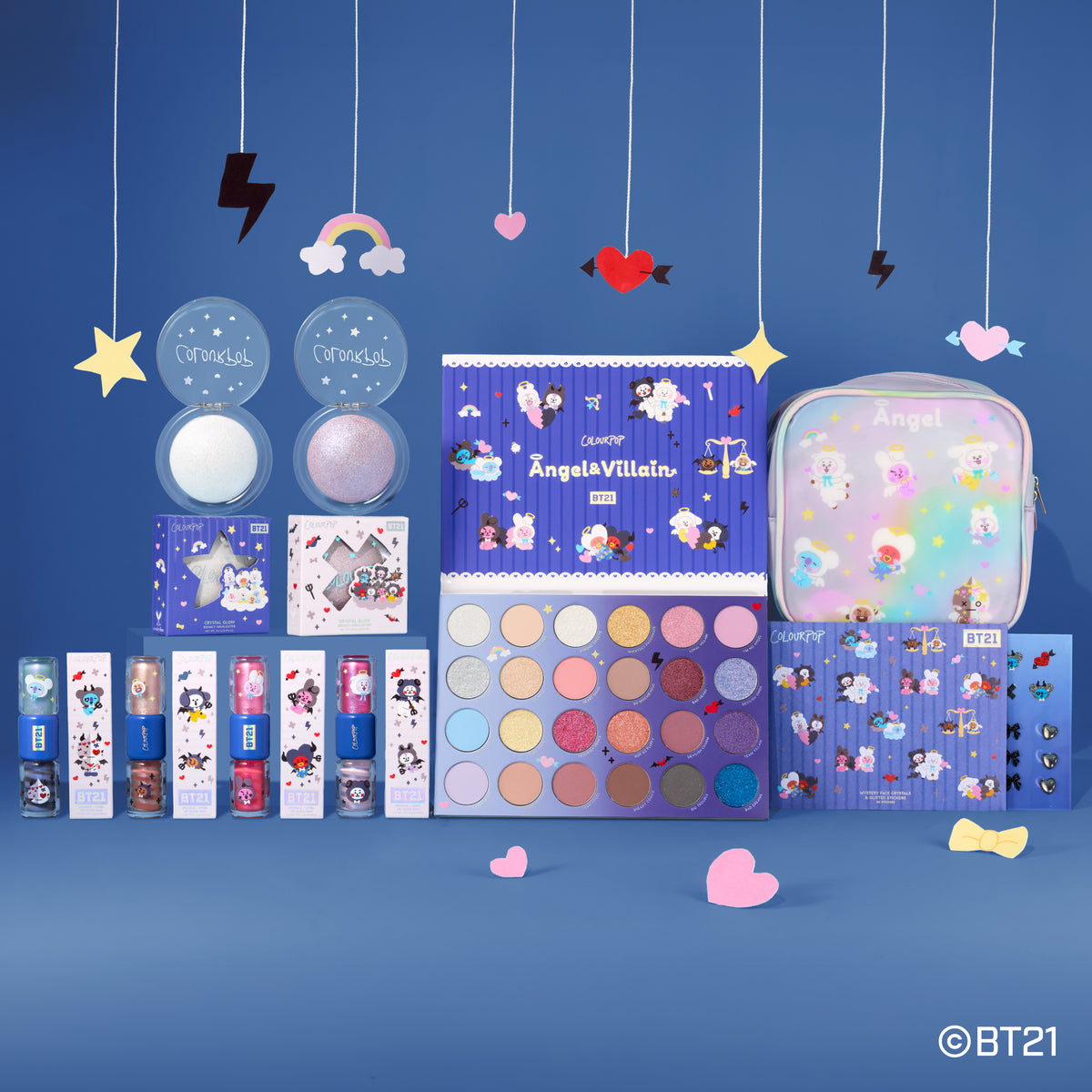 BT21 x ColourPop Angel and Villain Collection