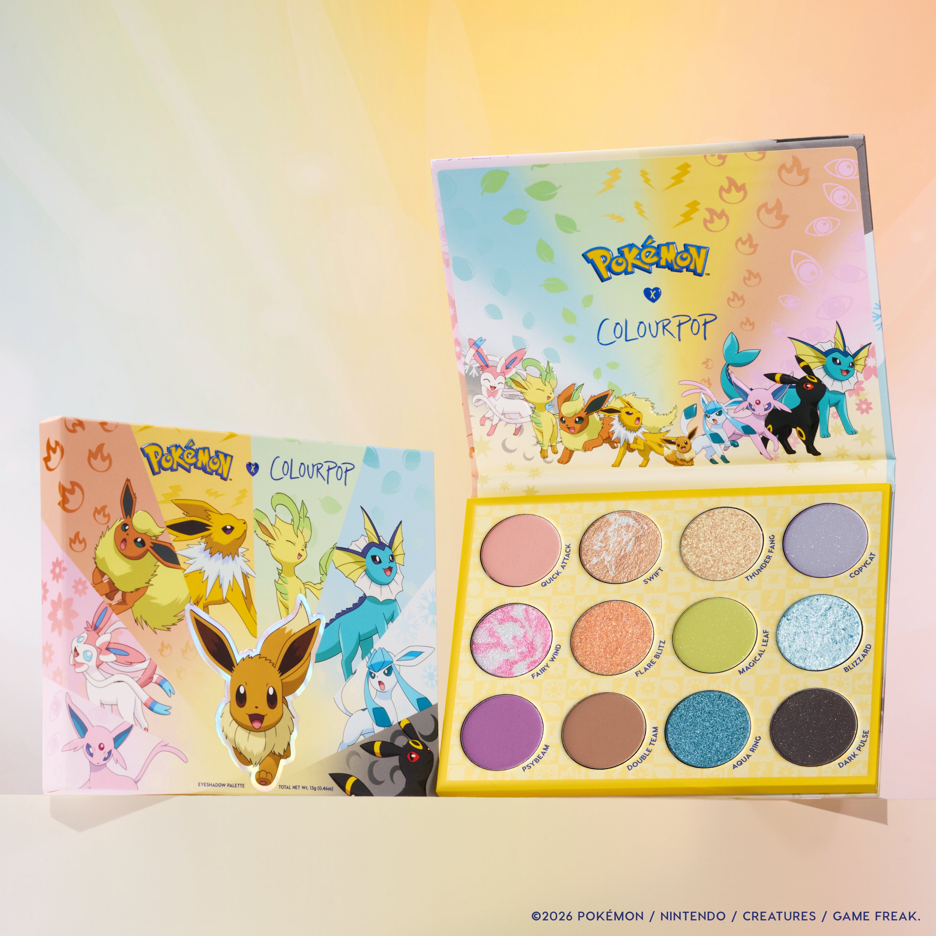 Shop Eeveelution | Pokémon Eyeshadow Palette by ColourPop®