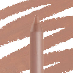 Cool BFF ColourPop Lippie Pencil displaying a sharpened nude‑beige lip liner tip against matching creamy swatch strokes, emphasizing smooth glide and precise definition.