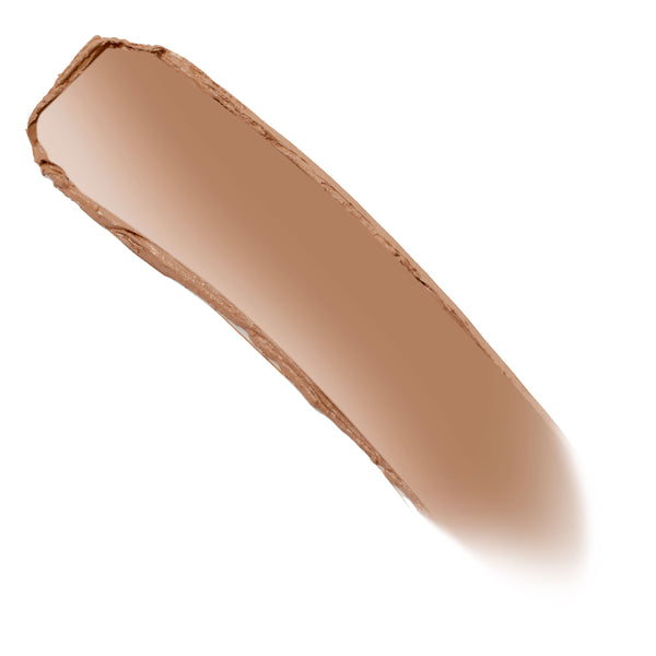ColourPop Bronzer Stix in Laguna Beach swatched in a single diagonal swipe, showing a smooth, warm bronze-tan pigment with a soft satin finish on a clean white background.