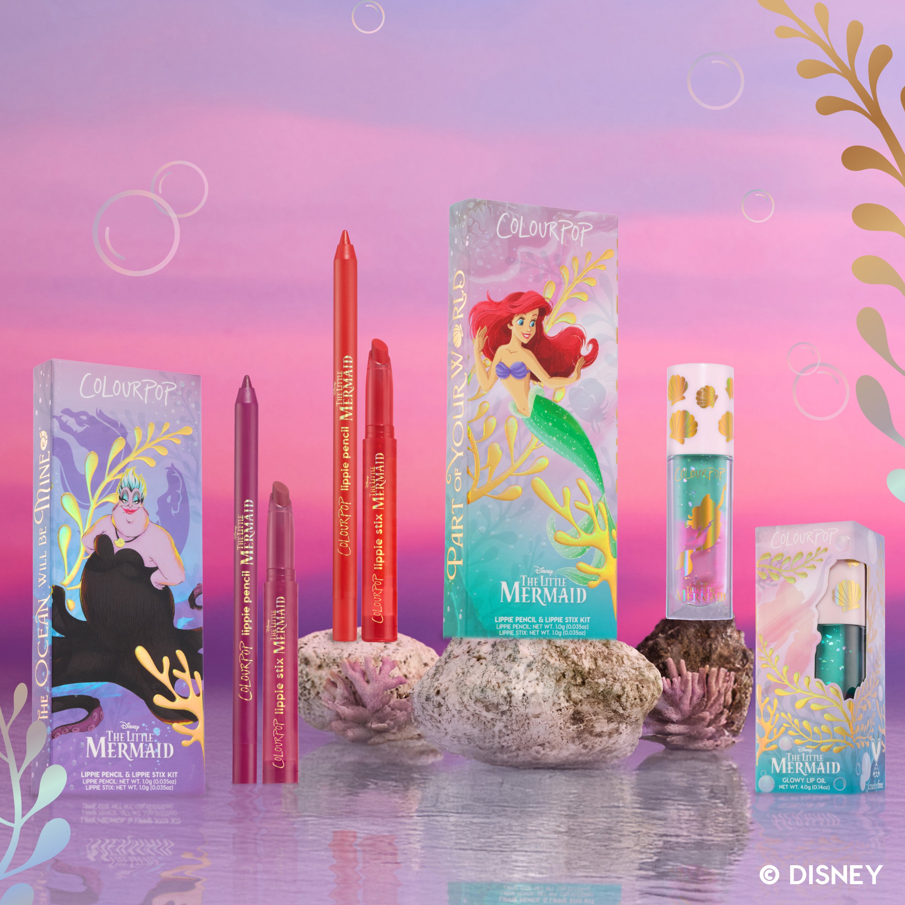 Osmysys Mermaid gel 60g専用ページ Mermaid Kisses | The Little Mermaid Lip Kit | ColourPop