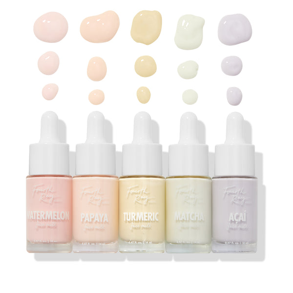 Head in the Clouds Mini Face Milk Kit includes Watermelon, Papaya, Turmeric, Matcha, and Acai Facial Moisturizers