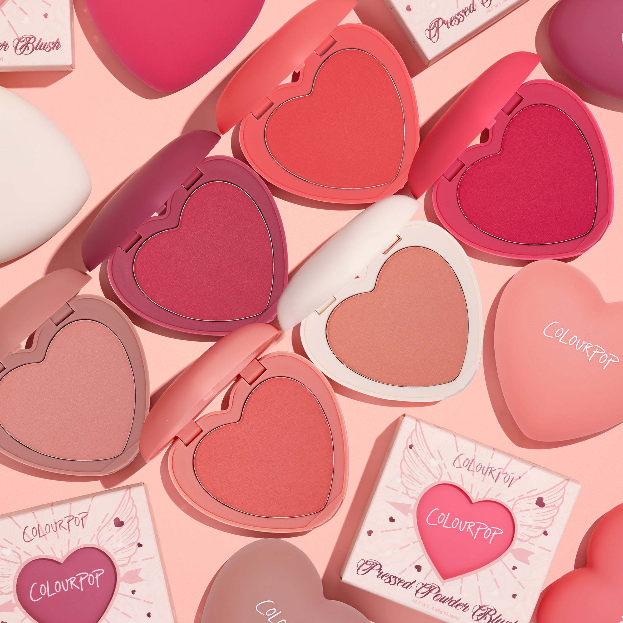 ColourPop Blush and Bronzer featuring limited edition Heart Blushes