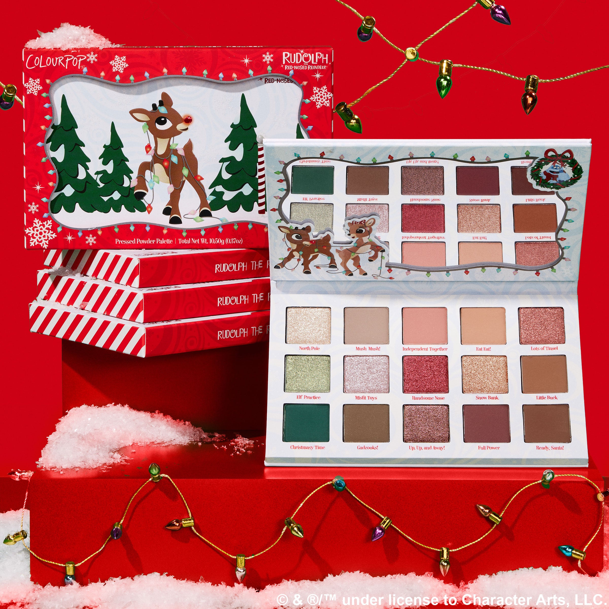 Rudolph the Red-Nosed Reindeer Eyeshadow Palette