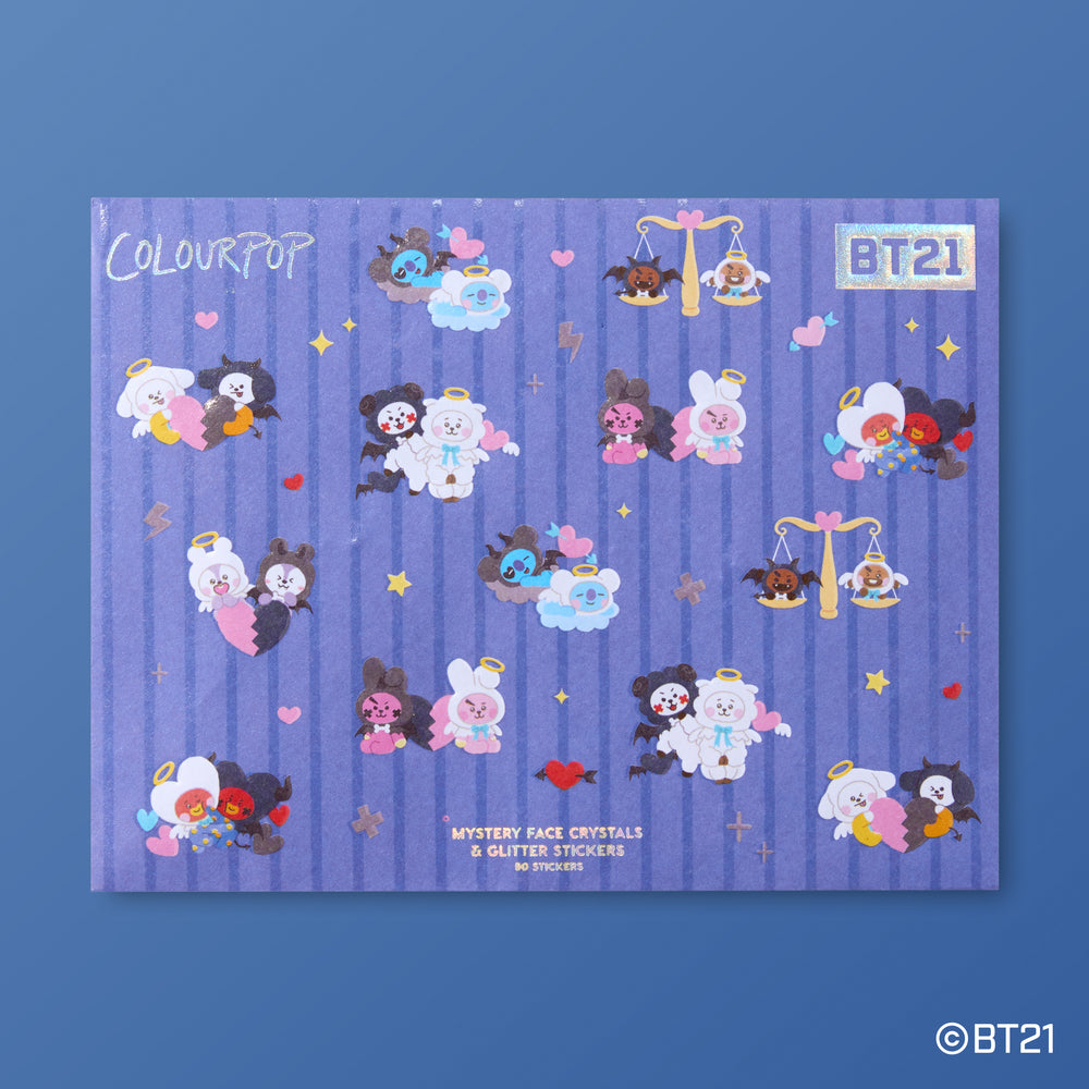 Official image for ColourPop’s current Disney and BT21 collaborative collections