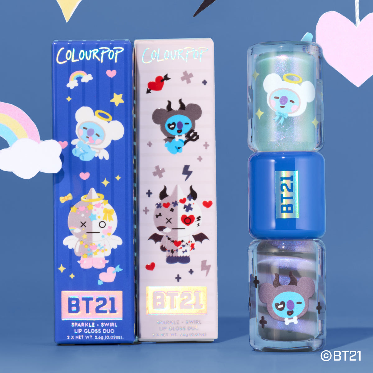 Sleepy n’ Protective Sparkle + Swirl Lip Gloss Duo