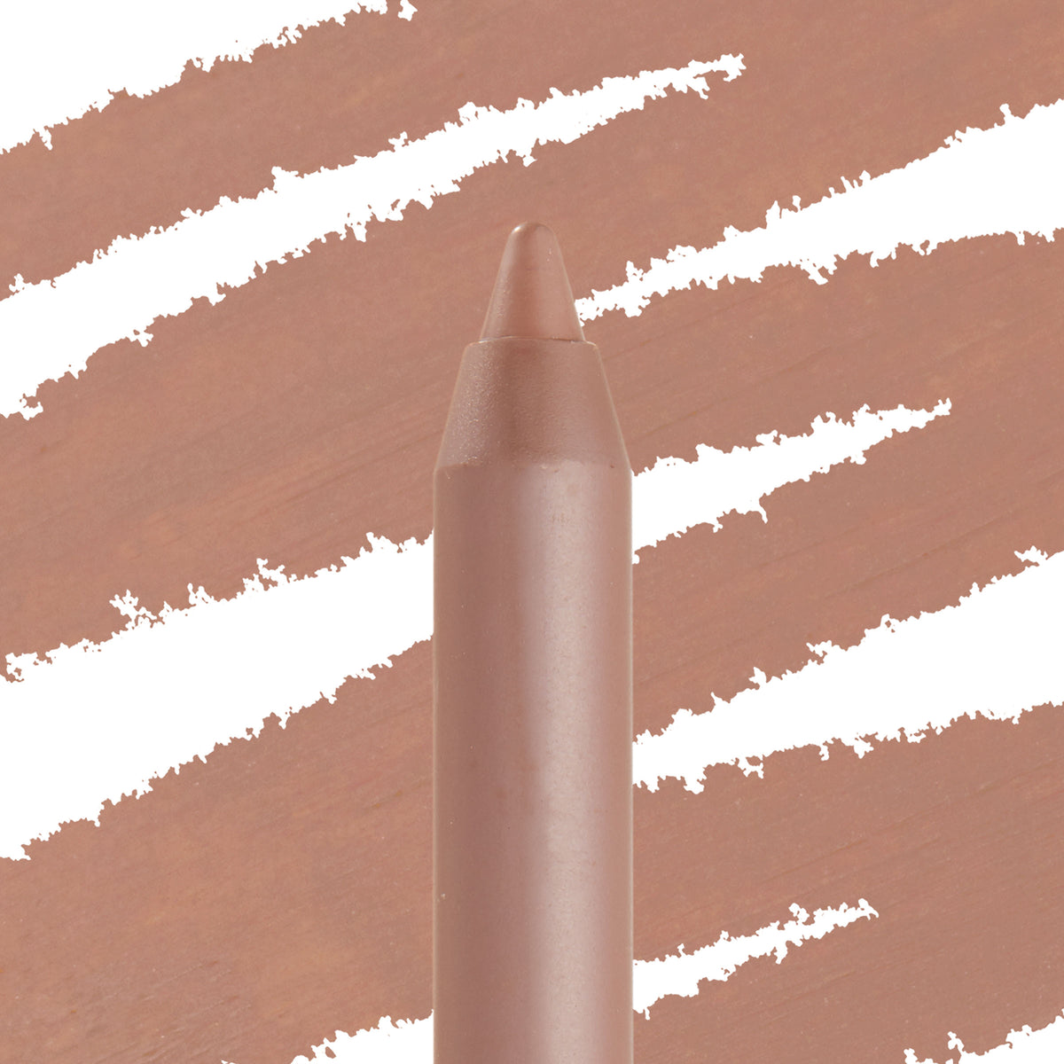 Cool BFF ColourPop Lippie Pencil displaying a sharpened nude‑beige lip liner tip against matching creamy swatch strokes, emphasizing smooth glide and precise definition.
