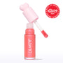ColourPop Liquid Blush I Love It opened, doe-foot applicator lifting coral pink blush from a frosted bottle with a pastel pink heart cap, ColourPop logo visible, and an Allure Best of Beauty 2025 award badge on a white background.
