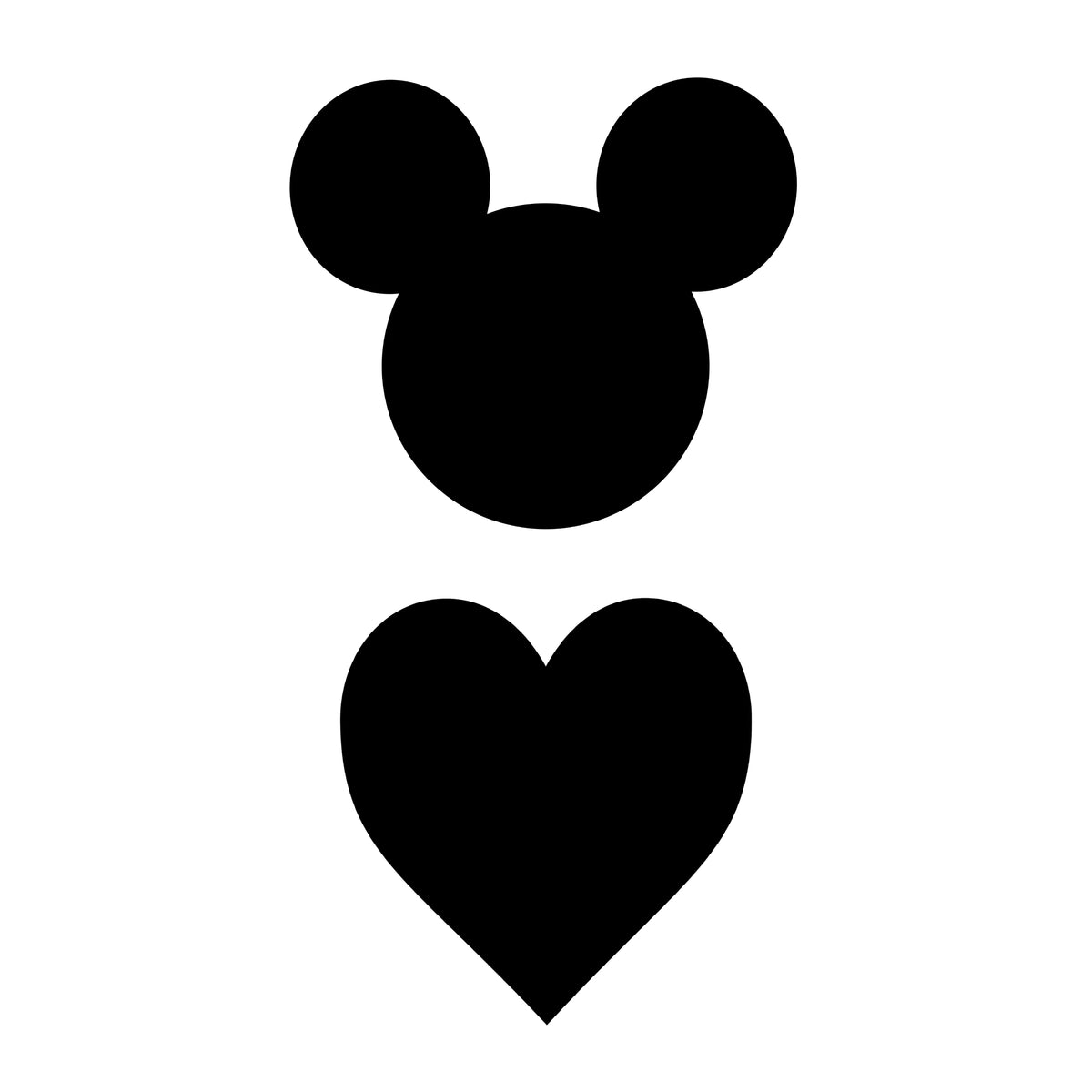 Merry Mickey Face Stamp