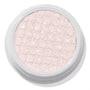 Colourpop Mountain Lion Super Shock Shadow, a pale icy pink shimmer eyeshadow with a metallic, glittery finish and signature bouncy, honeycomb texture in a round white single-pan pot on a white background.
