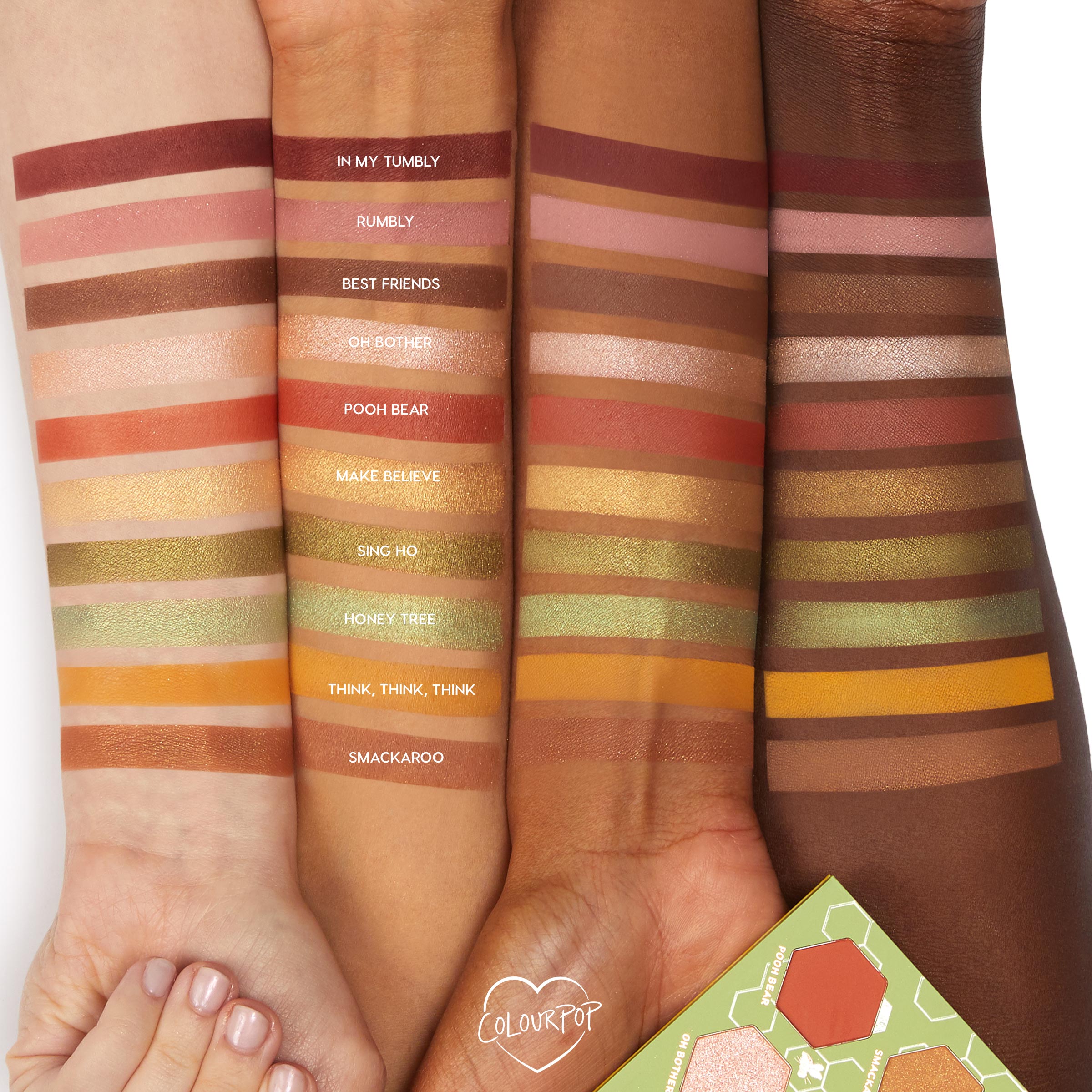 Colourpop shops Pooh Collab