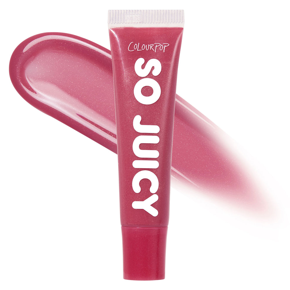 ColourPop Type of Way cool petal pink So Juicy plumping lip gloss