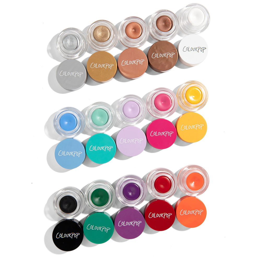 Colour Me Pretty Creme Gel Colour Eyeliner Pots PR Set 12 hour long wearing gel liner pots are versatile and so easy to use