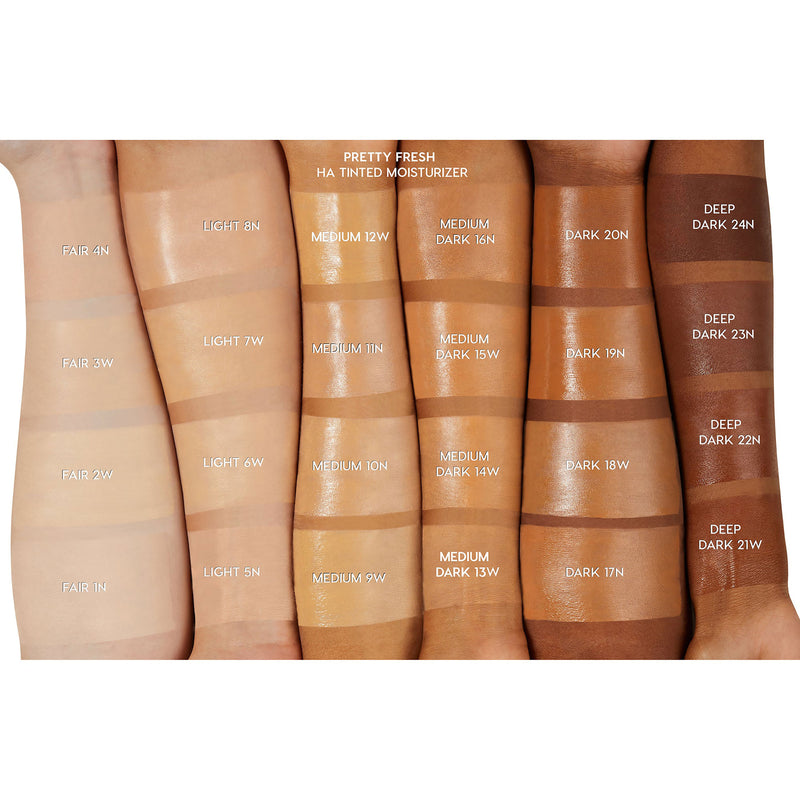 Light 5 N Pretty Fresh Neutral tinted moisturizer for very light skin tones arm swatches