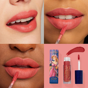 ColourPop Prince Edward Coral Pink Lux Velvet Liquid Lipstick Lip Swatches