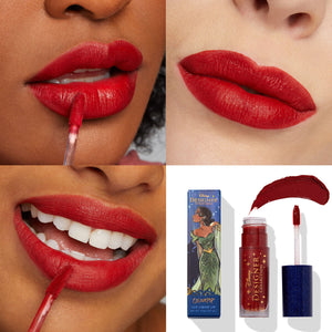 ColourPop Prince Naveen Lux Burnt Orange Red Liquid Lipstick Lip Swatch