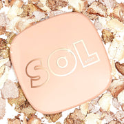 SOL Body Bronze rich bronze with highlights of copper and gold pearl body shimmer powder