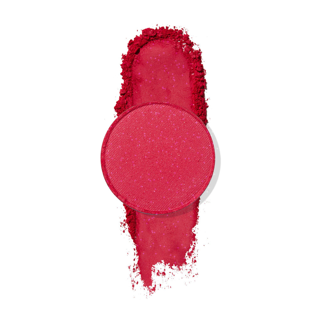 ColourPop Take A Sip Pressed pigment - vivid hot pink with pink and gold sparkle