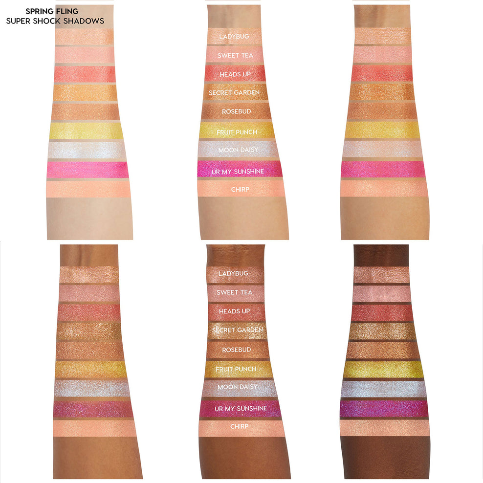 Spring Fling Super Shock Shadows Arm Swatches 
