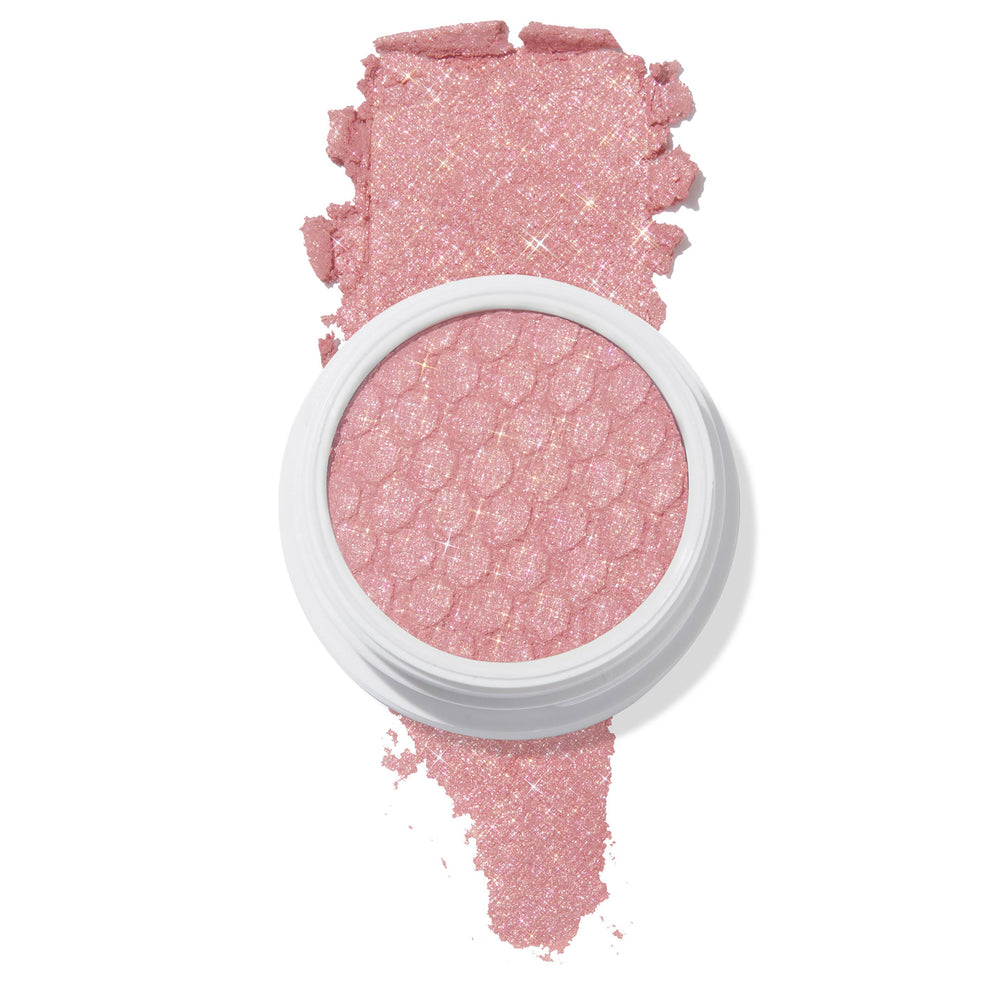 Colourpop warm shimmery baby pink 'Sweet Tea' super shock shadow