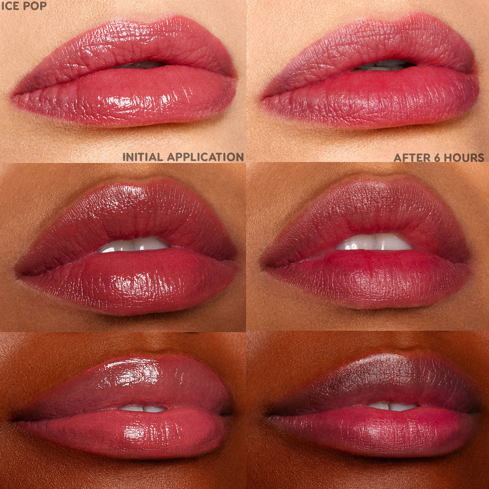 ColourPop Fresh Kiss Glossy Lip Stains on Lips