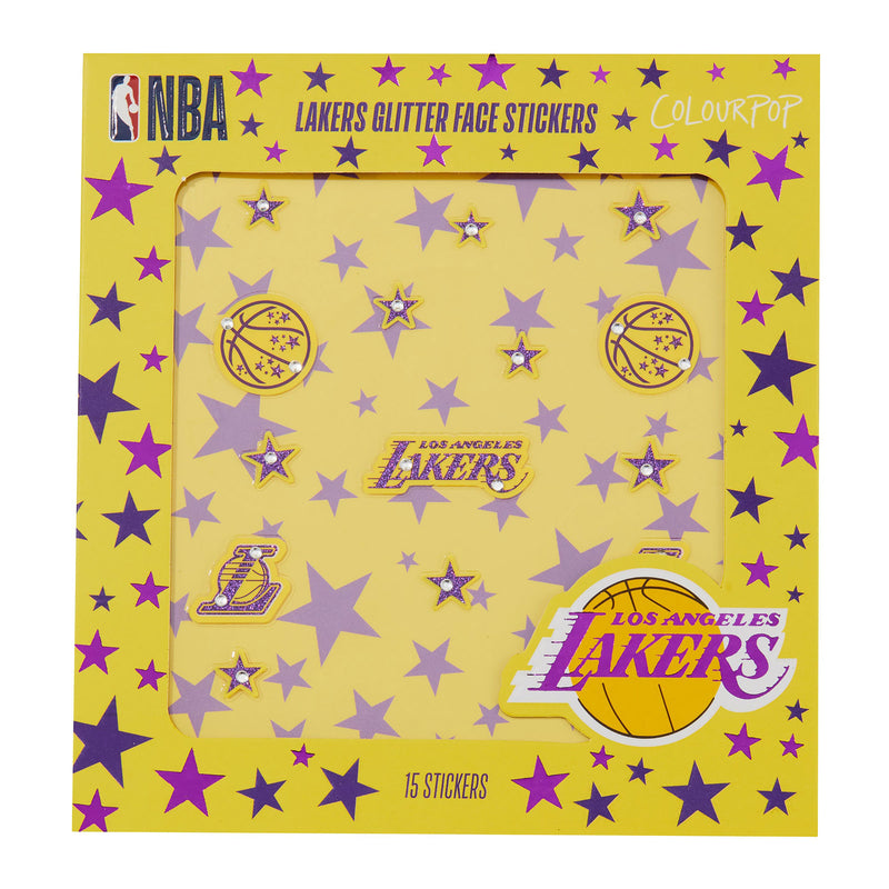 Lakers Glitter Face Stickers