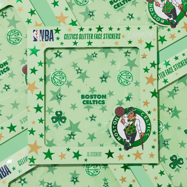 Celtics Glitter Face Stickers main image