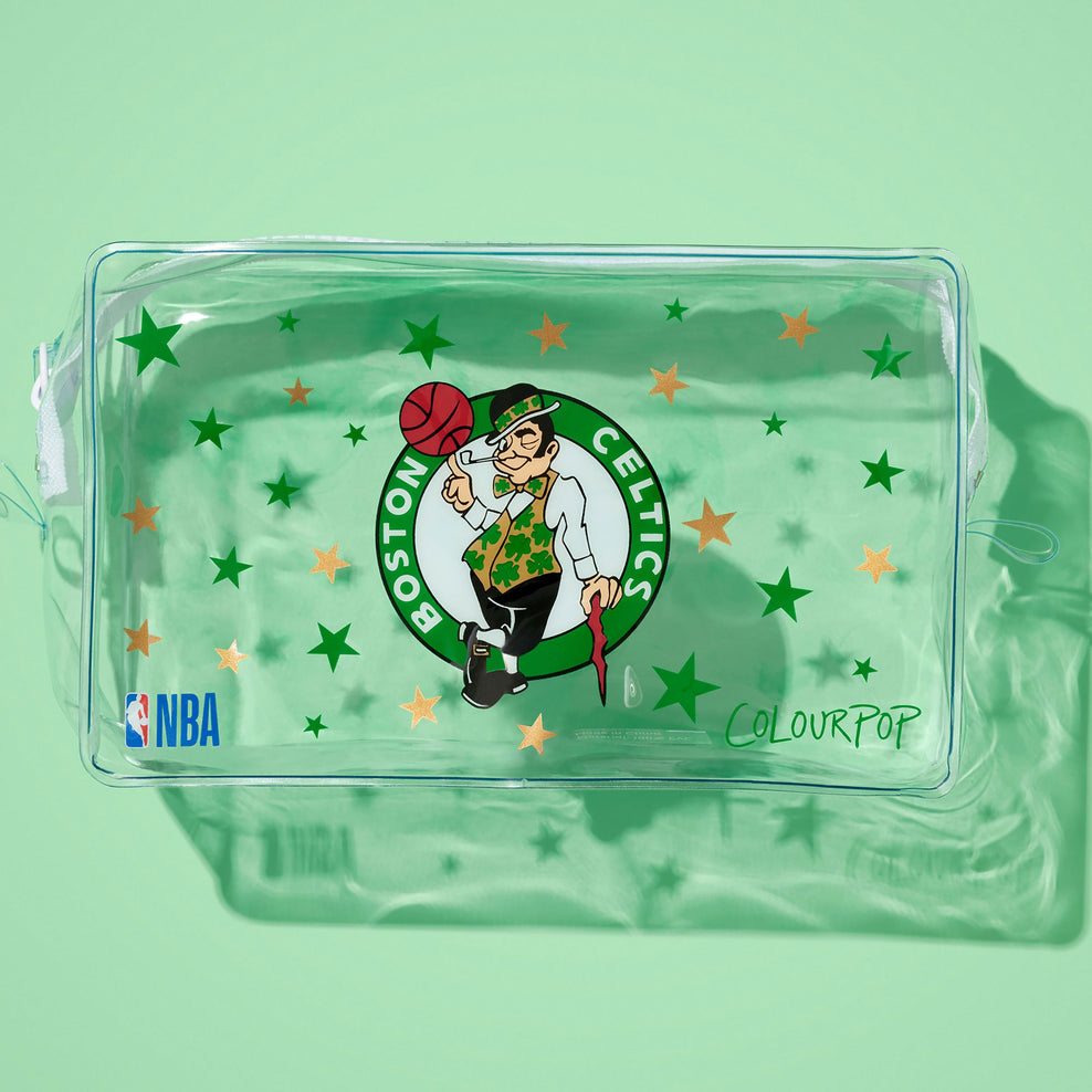 ColourPop NBA Boston Celtics makeup bag