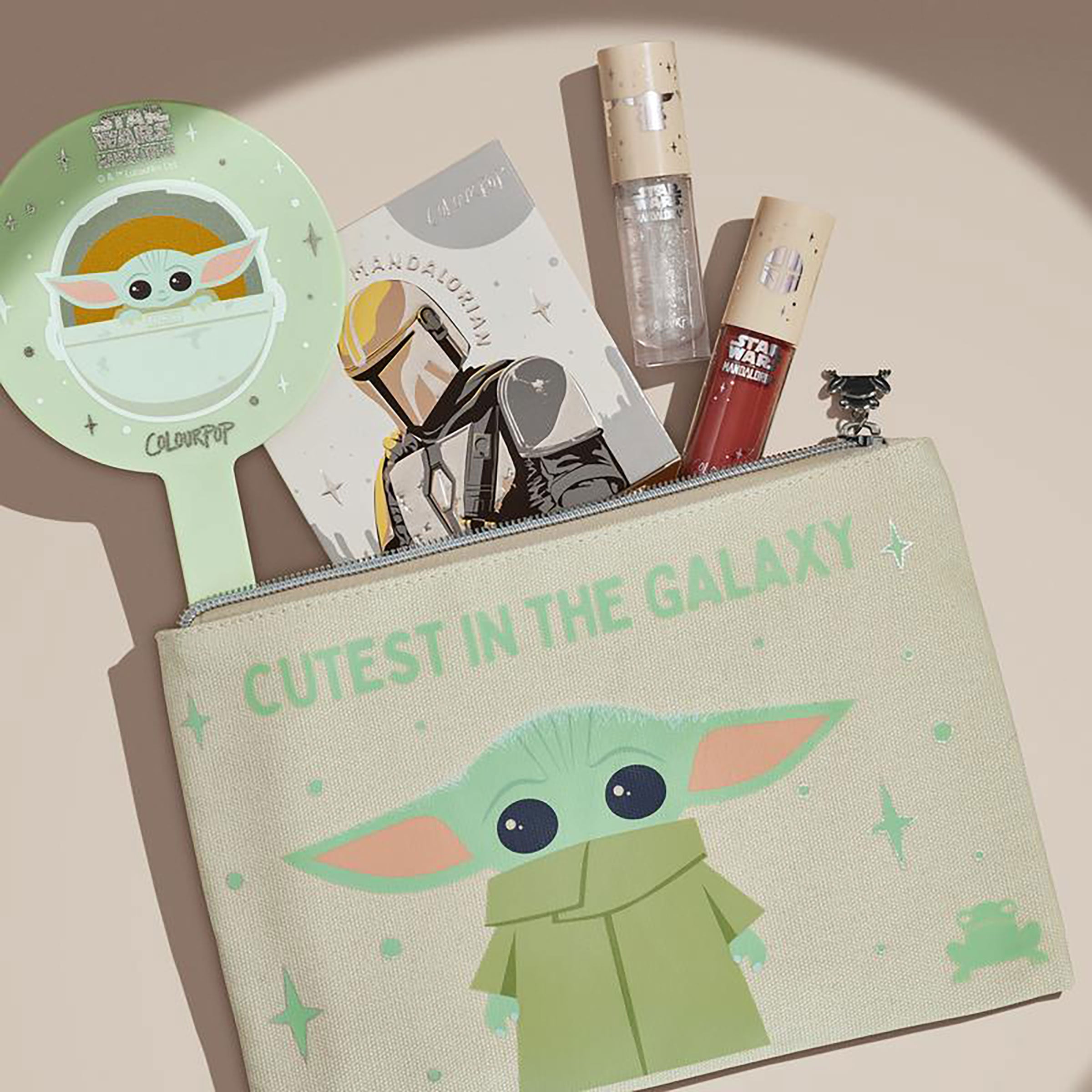 The Mandalorian and ColourPop Cutest in the Galaxy Makeup Bag