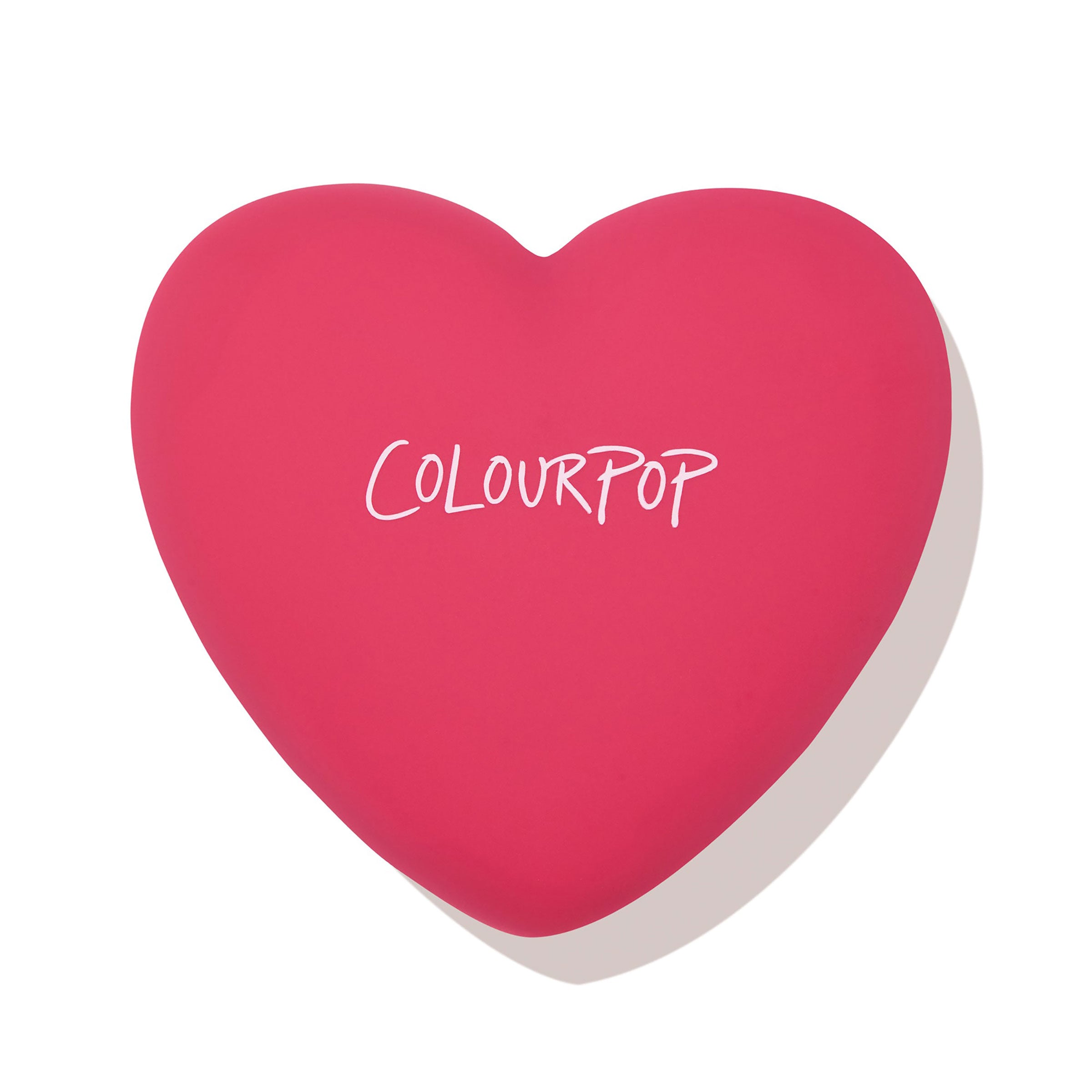 5 Colourpop cosmetics presses powder blushes, heart shops shaped.