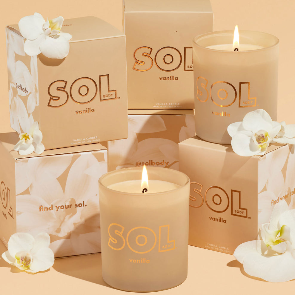 Sol Body Vanilla Candle 