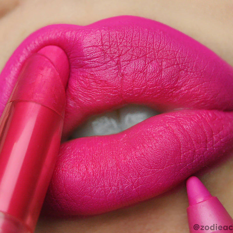 ColourPop Lippie Stix in Are You Surreal, a vibrant hot pink on lip