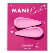 Mane Event Raspberry hair clips