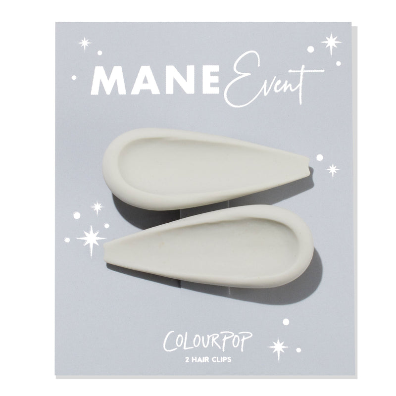 Mane Event silver hair clips