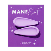 Mane Event violet hair clips